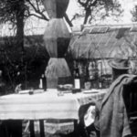 Constantin-Brancusi-Imagini-Vechi-Targu-Jiu-Coloana-de-lemn